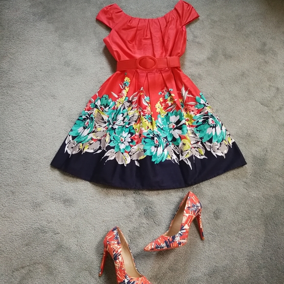 🏖️ New Spense Petite Sun Dress Size 2P - Picture 4 of 8